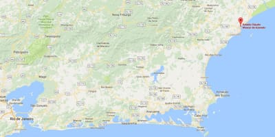 Mapa do estádio Cláudio Moacyr de Azevedo