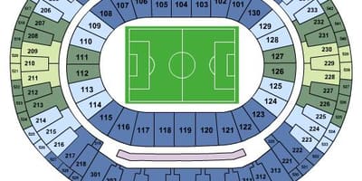 Mapa do estádio do Maracanã sièges