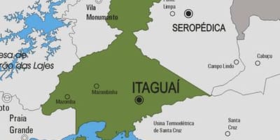 Mapa do município de Itaguaí