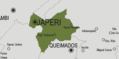Mapa do município de Japeri