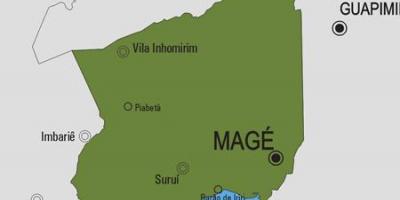 Mapa do município de Magé