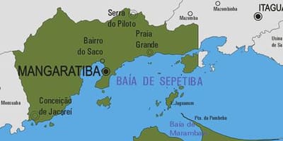 Mapa do município de Mangaratiba