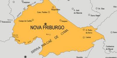 Mapa de Nova Friburgo, município