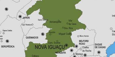 Mapa de Nova Iguaçu município