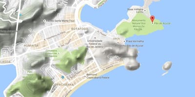 Mapa do Pão de açúcar