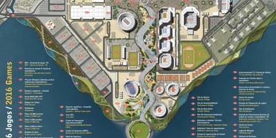 Mapa do Parque Olímpico