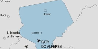 Mapa de Paty do Alferes município