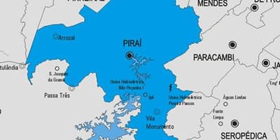 Mapa do município de Piraí
