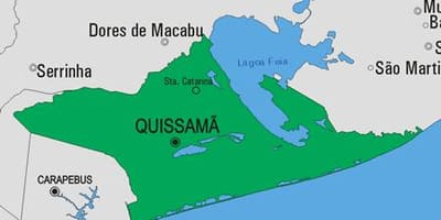 Mapa do município de Quissamã