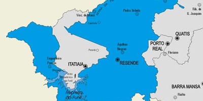 Mapa do município de Resende