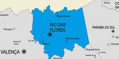 Mapa de Rio das Ostras, município