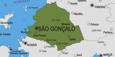Mapa de São Gonçalo, município