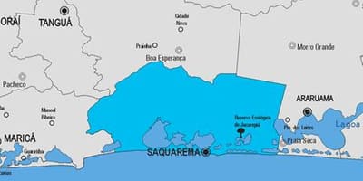 Mapa de Saquarema, município