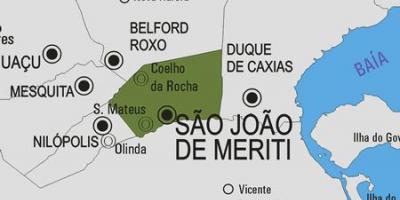 Mapa de São João de Meriti município