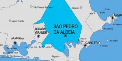 Mapa de São Pedro da Aldeia município